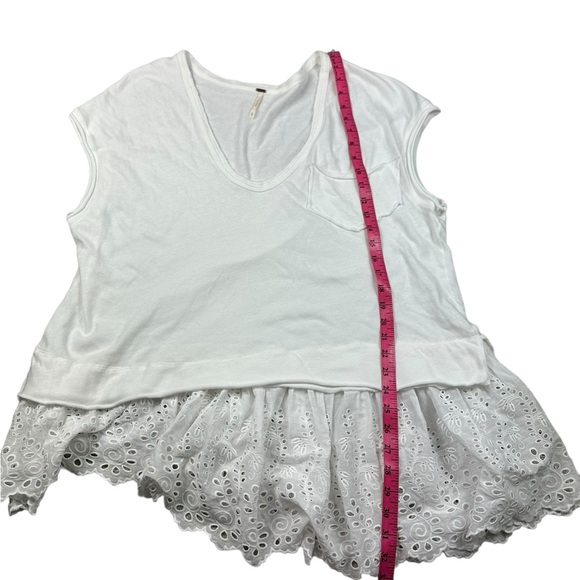 FREE PEOPLE: Always On Time Twofer Short Sleeve Oversized Shirt -Size Small - Picture 7 of 10